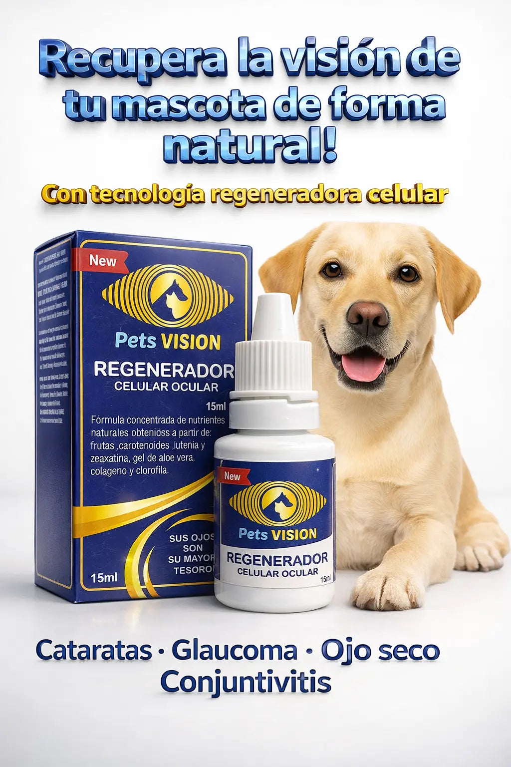 Pets Visión | Gotas Oculares para Mascotas